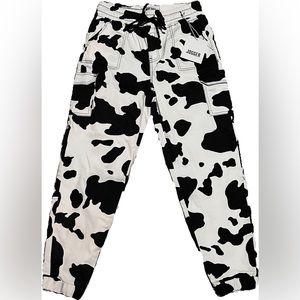 Brand New Cowprint Joggers